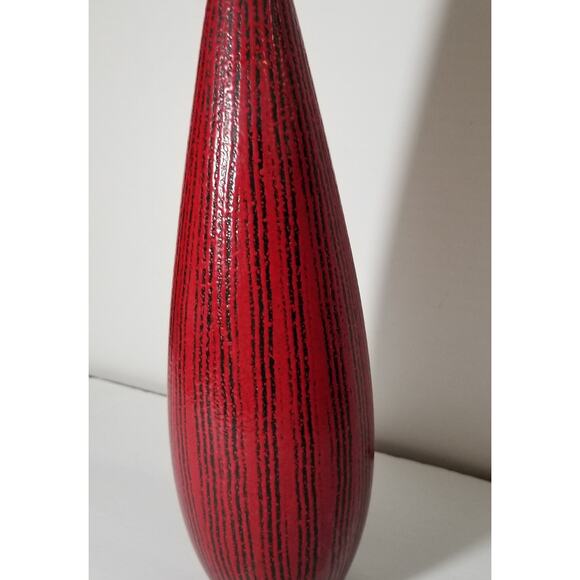 Hyalyn USA red ceramic vase (1.1162) - Picture 9 of 15